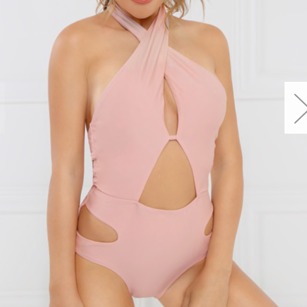 Blush pink One piece swimsuit